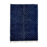 Modern Moroccan carpet dark blue