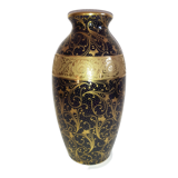 Double hand-gilded vase