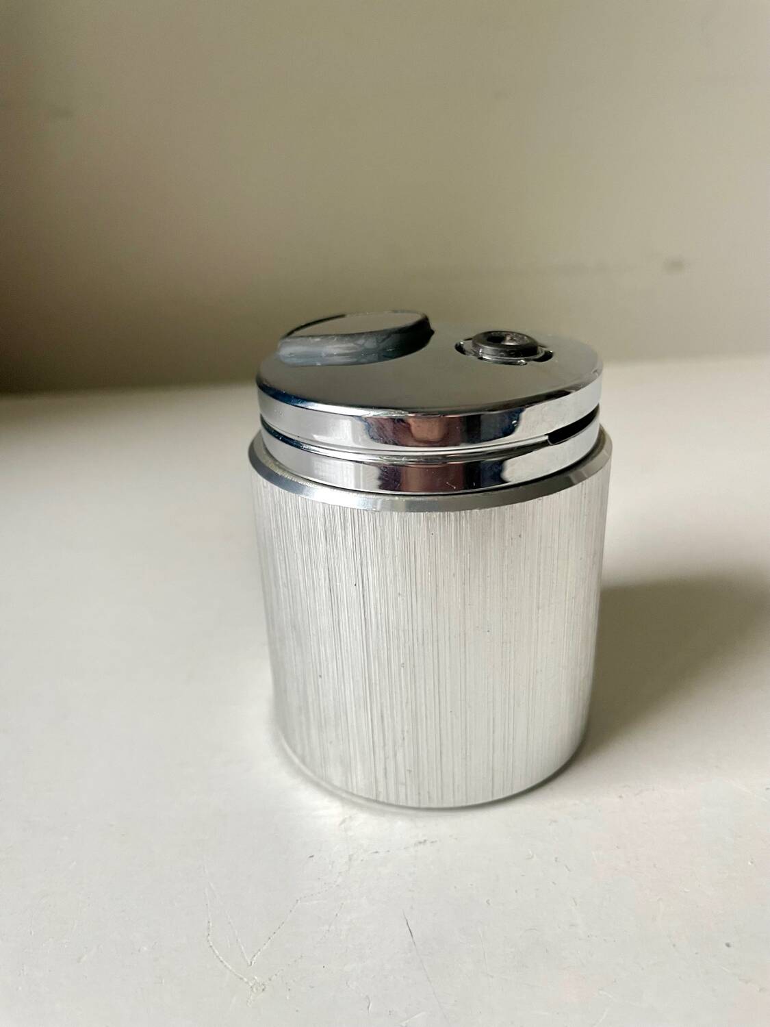 Vintage Japanese Metal Table lighter Modernist design IM Corona