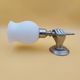 Metal wall light with opaline globe