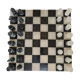 Black and white marble chess