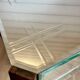 Small entrance chest of drawers or antique bedside table with engraved mirror.