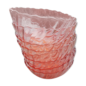 Rosaline pink glass cups