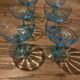 Champagne coupes in outline