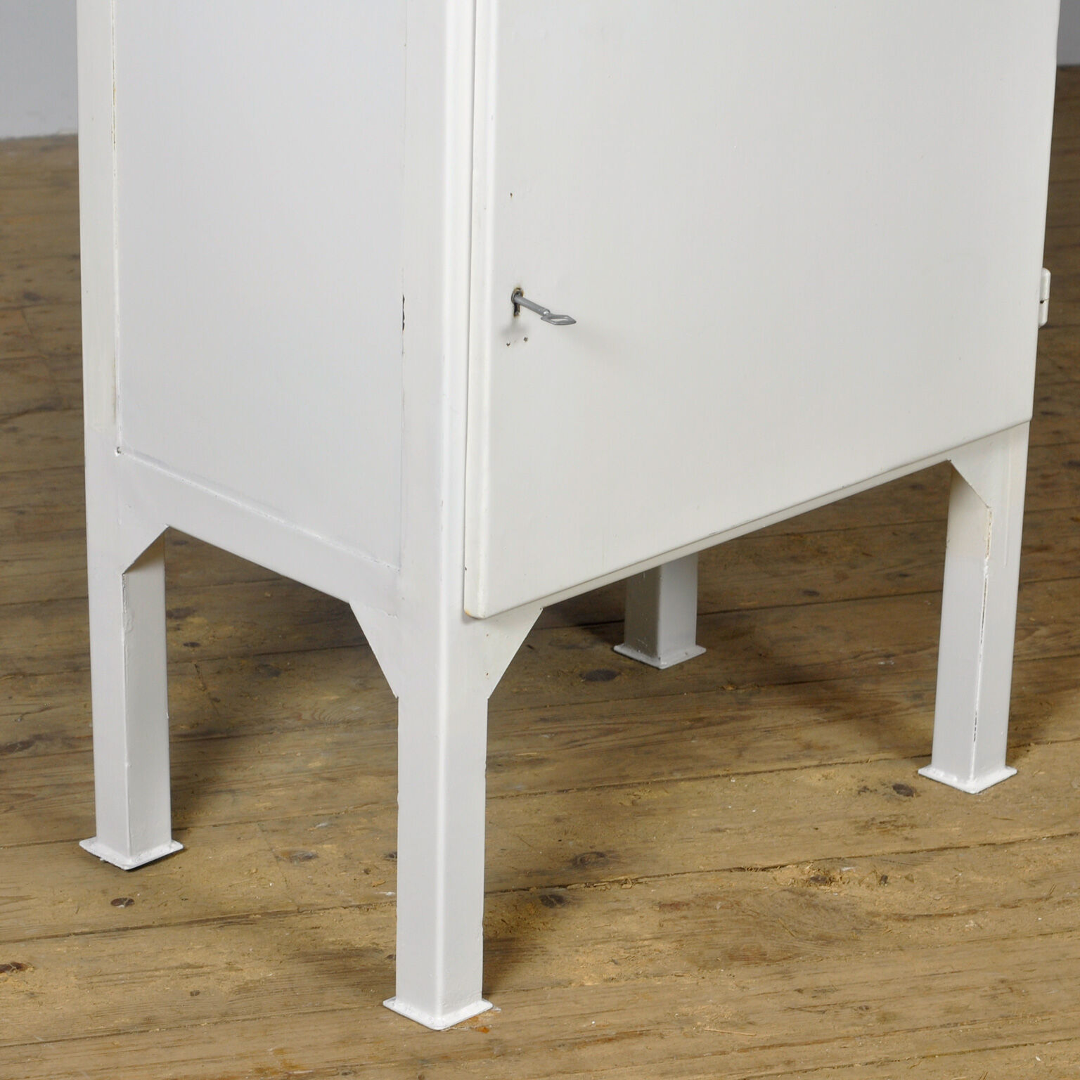 Vintage Iron And Glass Medical Cabinet, 1970s