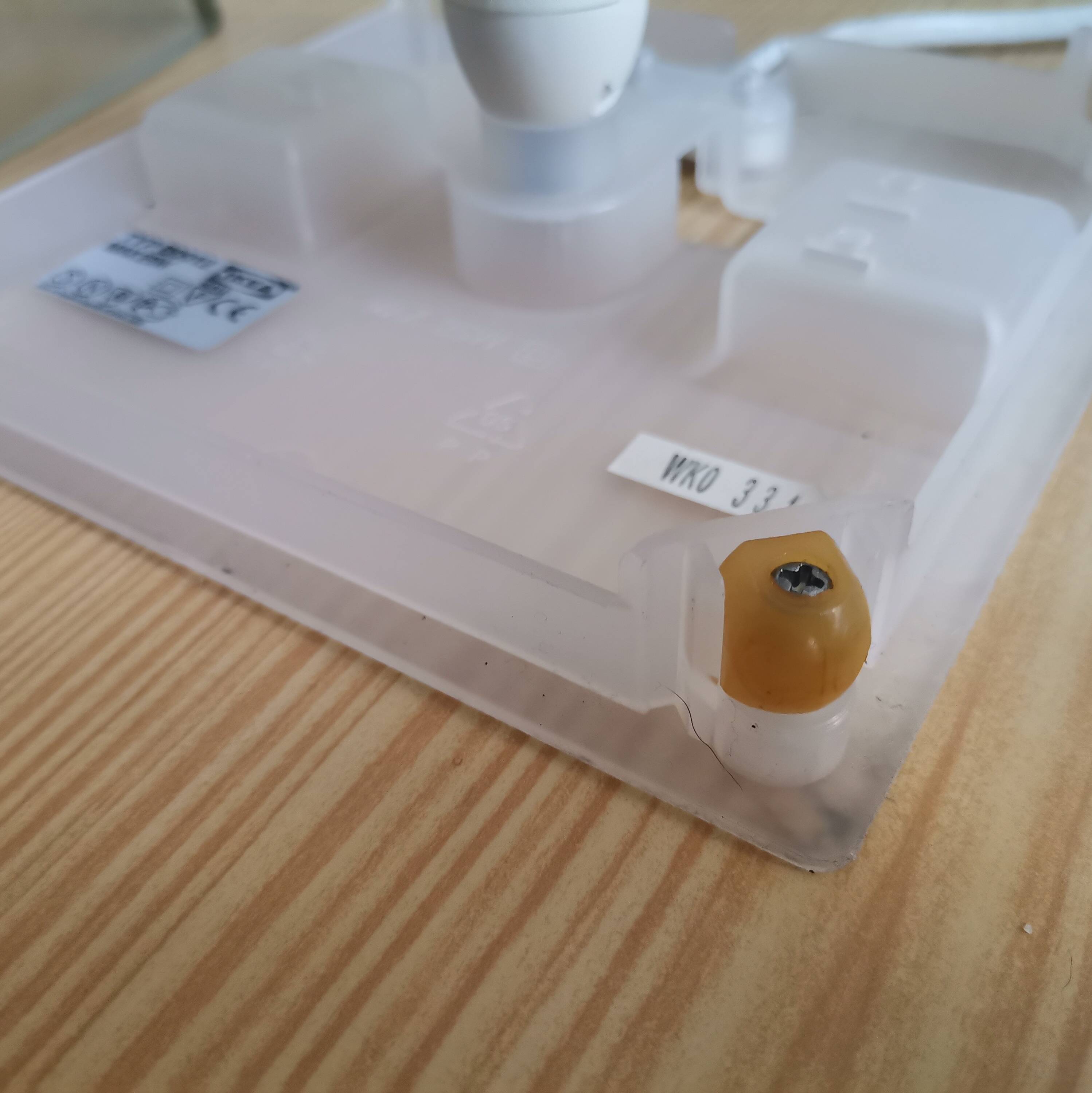 Vintage glass cube lamp iviken by ikea