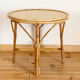 Table basse vintage en rotin