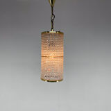 1960s brass & crytal chandelier by Preciosa Glassworks, Czechoslovakia