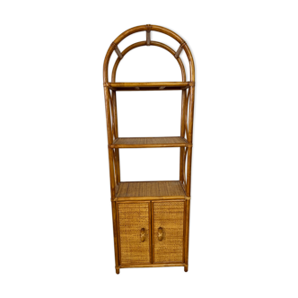Rattan shelf 2 doors