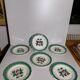 Lot assiettes barbotine