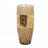 Smoked glass vase in the style of Hollywood Regency, Czechoslovakia of the 1960s