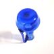 Miniature soliflore vase, antique blown glass in blue, craftsmanship from 1900.