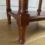 Nightstand, vintage side table with a drawer and a low shelf in solid wood