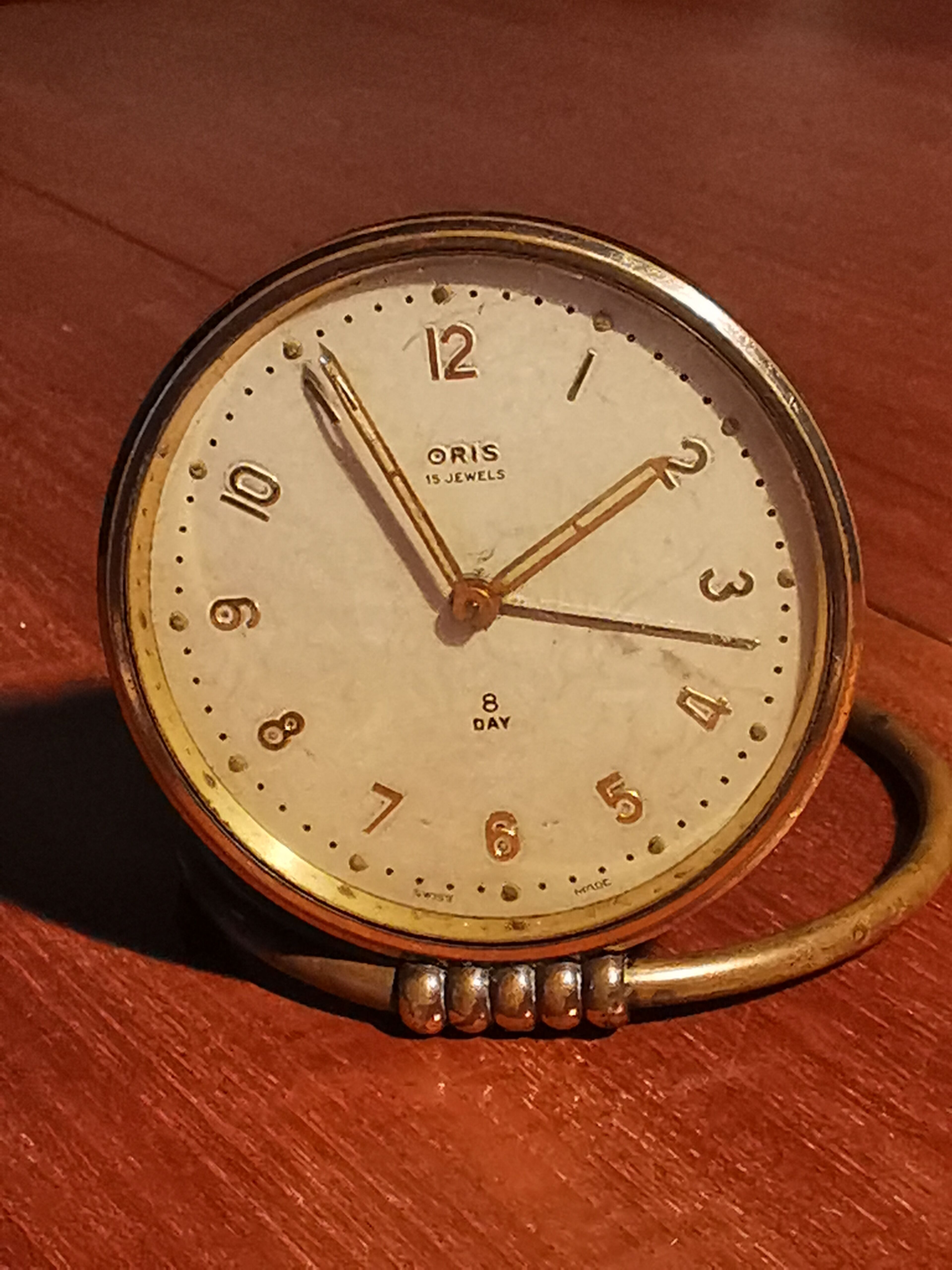 Travel awakening ORIS 8 days 15 jewels Switzerland