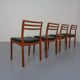 Danish Teak Dining Chairs, 1960s, Set of 4