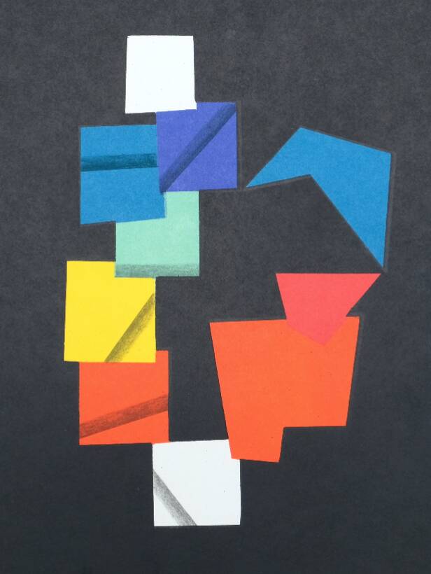 Yaacov agam: transformable work momentarily frozen - original lithograph