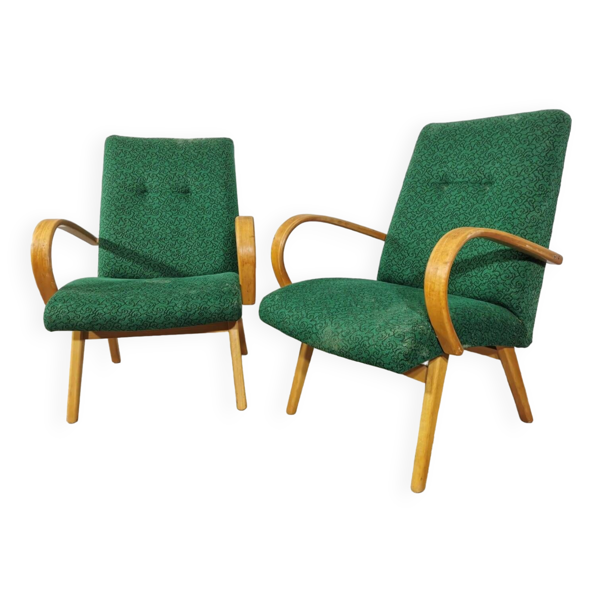 Vintage Armchairs by Jaroslav Smidek, 1960s, Set of 2