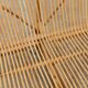 Vintage bamboo and rattan bench from the 1970s.