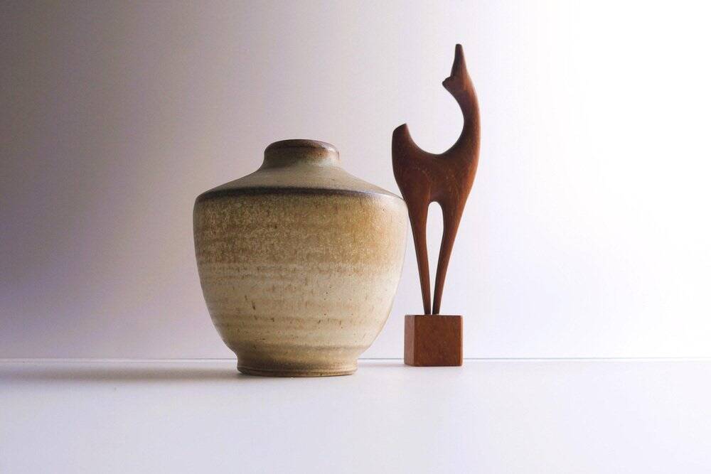 Vase en céramique par Arthur Andersson pour Wallåkra