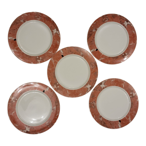 5 assiettes plates Villeroy et