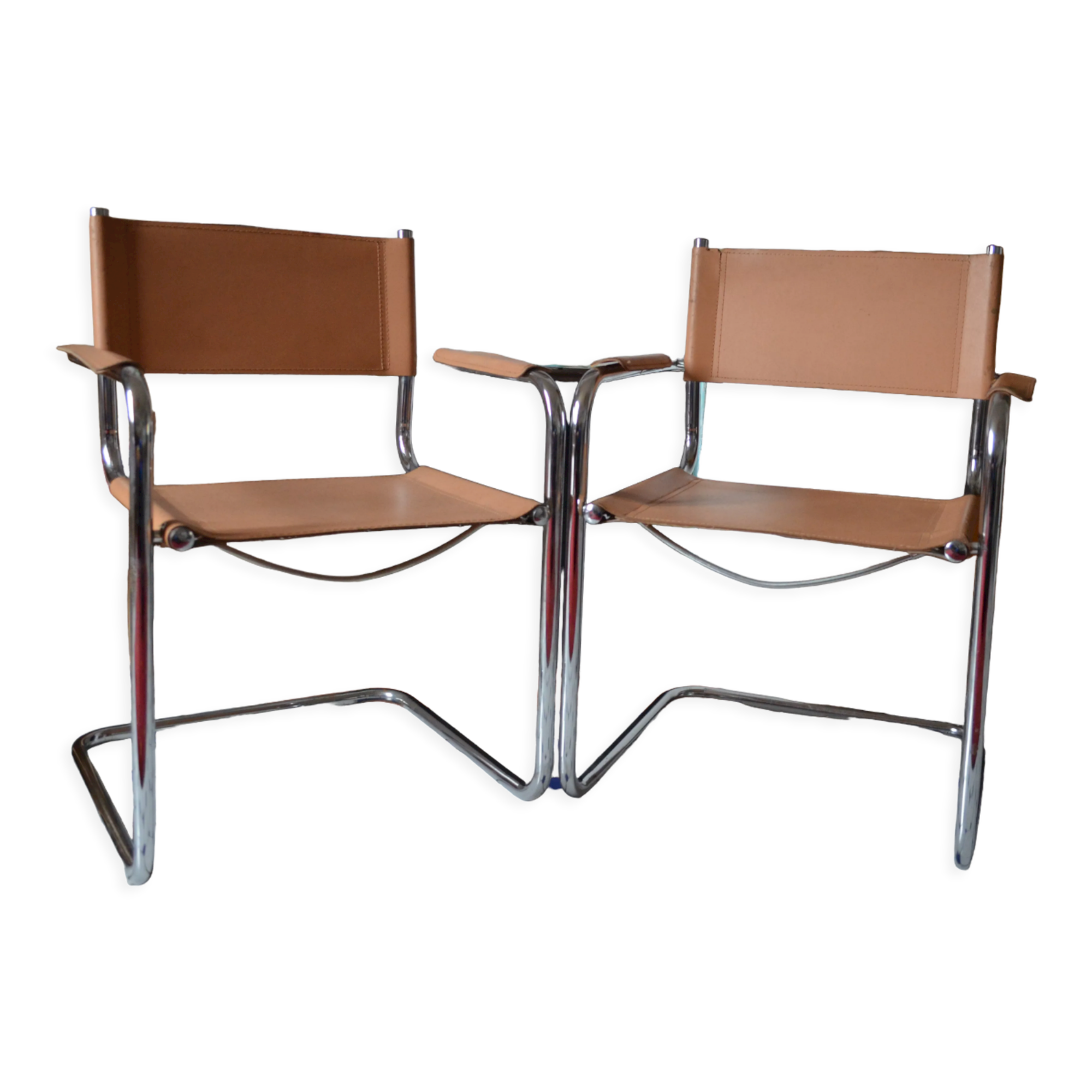 Duo of tubular chairs