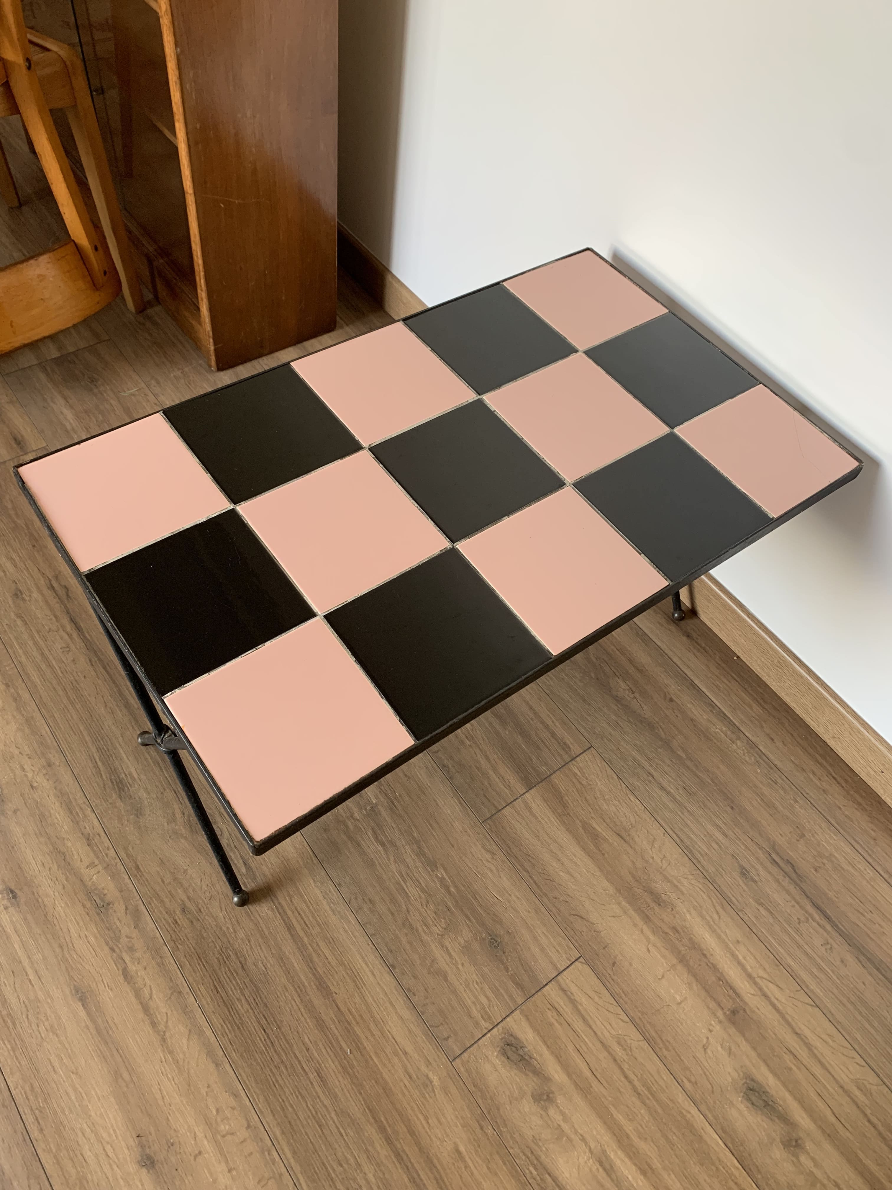 Table basse damier