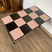 Table basse damier
