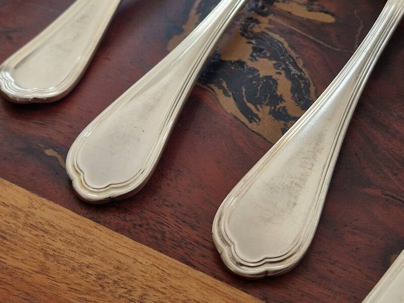 Christofle - Set of 12 table spoons model Spatours - Silver-plated metal