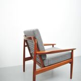 Vintage teak armchairs by Glostrup, 1950s
