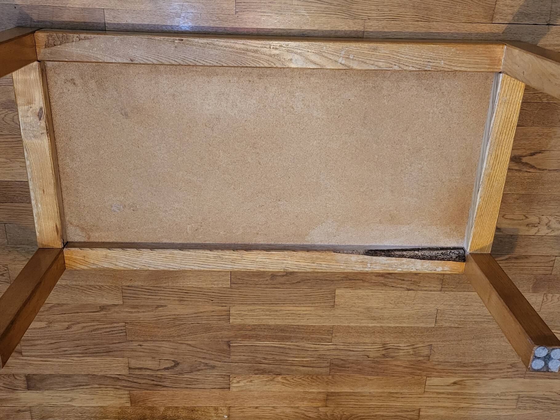 Jacques Blin coffee table in glazed ceramic, oak wood French Riviera 1960 Vintage