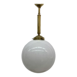Antique Philips opaline glass hanging lamp, 1950’s