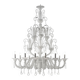 Imperial Venetian Modern White "Ca' Rezzonico" With Curls Murano Glass Chan