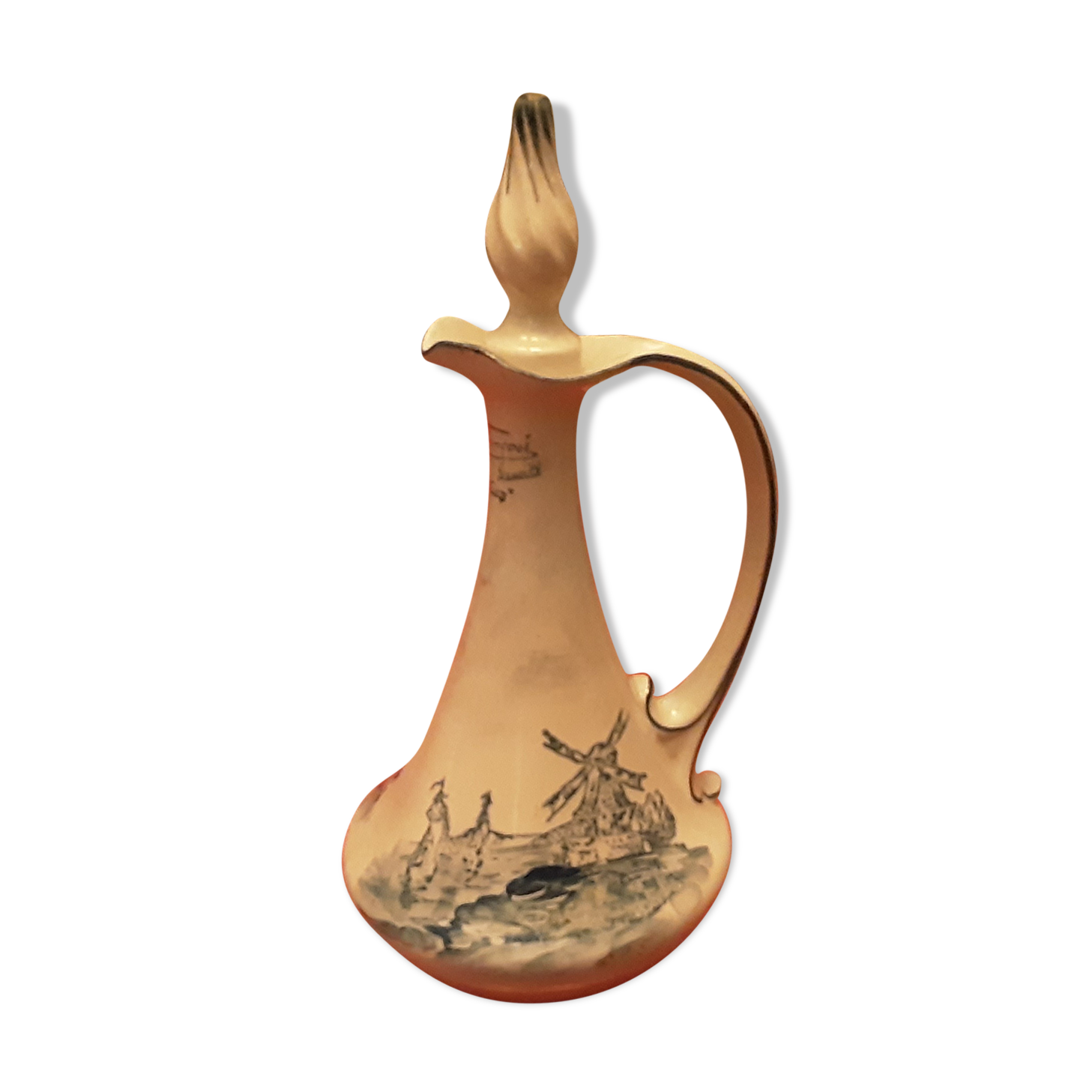 EIVER GRES EMAILLE DECOR MOULINS L'ABBE FRANCOIS GOLD CUP