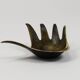 Bowl or sculptural ashtray in brass by Walter Bosse, Herta Baller, Austria, 1950s.