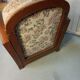 Art Deco armchair with system - original floral velvet fabric