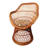 Vintage rattan armchair