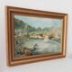 Old painting oil on canvas signed J.V.