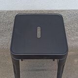 Pair of black metal stools