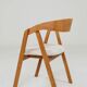 Office chair desk armchair oak wood safari beige 