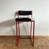 Set of 4 'Cowskin' stools (seat height 66cm)