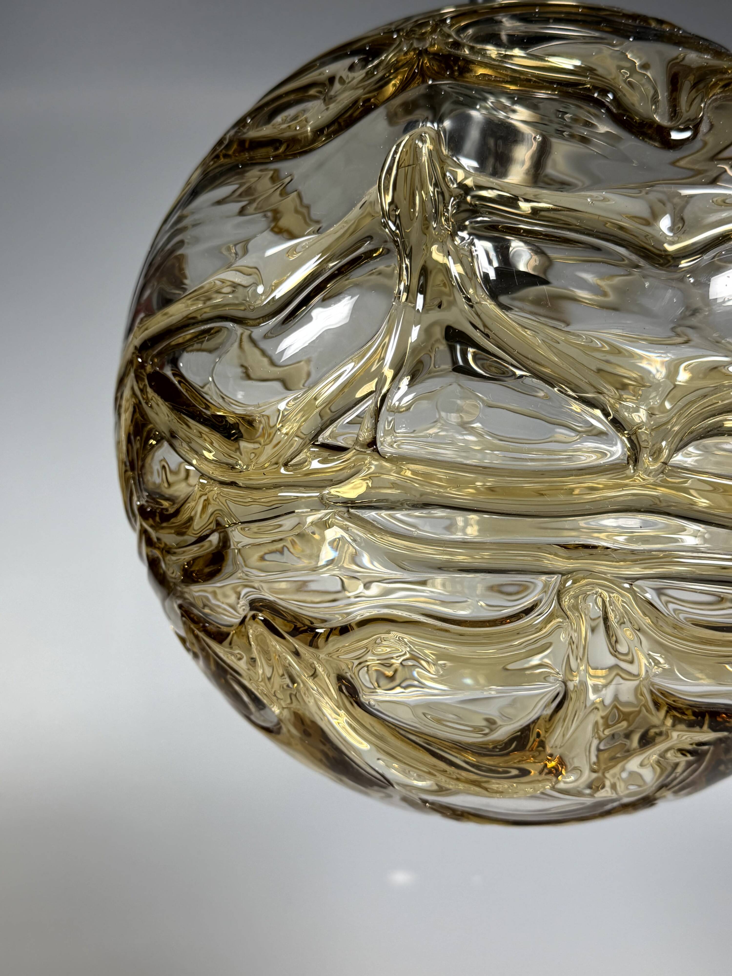 1960s 1970s Globe Hanging Lamp Pendant Lamp by Doria Leuchten Germany