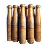 Quilles en bois anciennes 19ème siècle campagne française