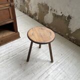 French tripod oak stool 50