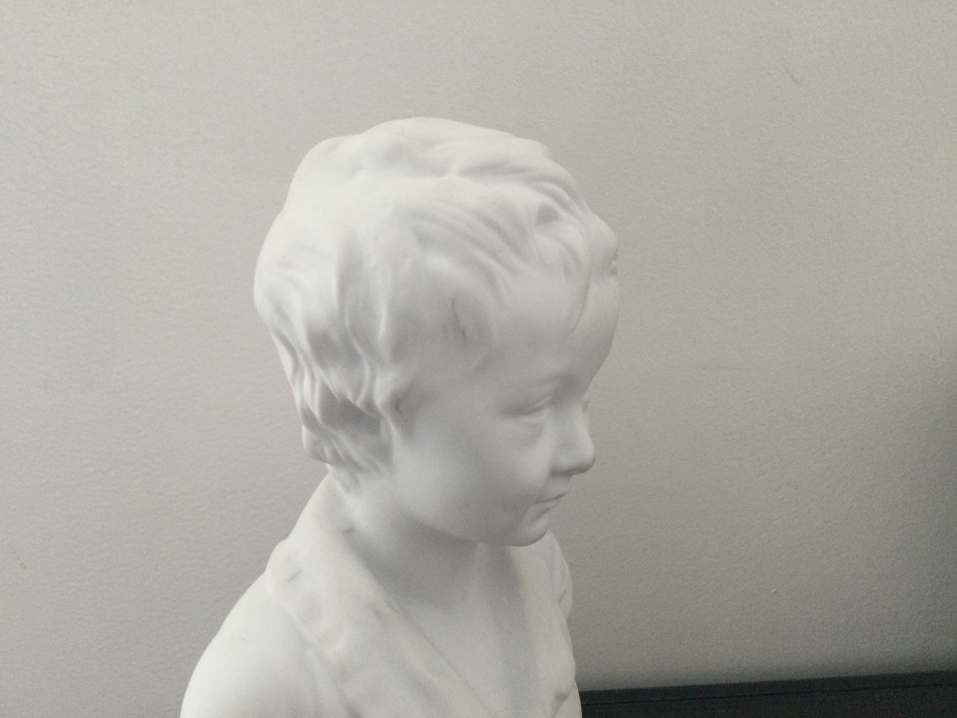 Bust after Houdon signed Tharaud Limoges