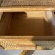 Meuble d'appoint chevet haut en rotin