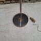Chrome and brass floor lamp