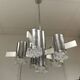 Design chandelier SCIOLARI . Vintage lamp 70s space age