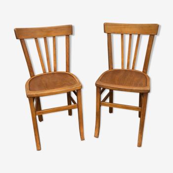 Pair of wooden chairs