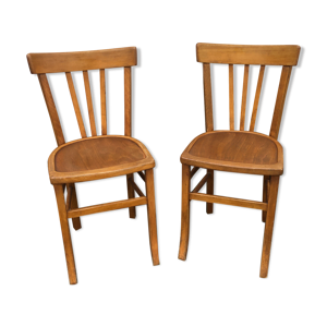 paire de chaises en bois