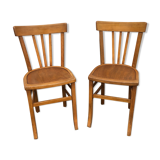 Pair of wooden chairs